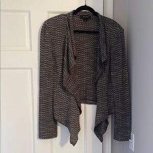 Women's Black and White Sweater